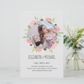 Naturliebhaber Hochzeit Foral Greenerie Rustic Boh (Stehend Vorderseite)