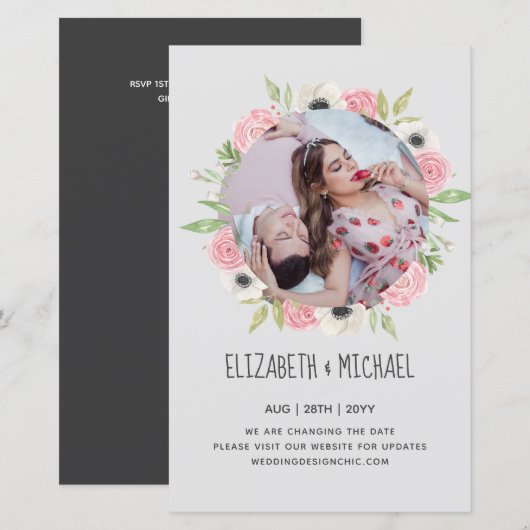 Naturliebhaber Hochzeit Foral Greenerie Rustic Boh (Vorne/Hinten)