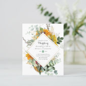 Naturliebhaber Hochzeit Foral Greenerie Rustic Boh (Stehend Vorderseite)