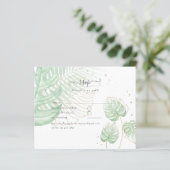 Naturliebhaber Hochzeit Foral Greenerie Rustic Boh (Stehend Vorderseite)