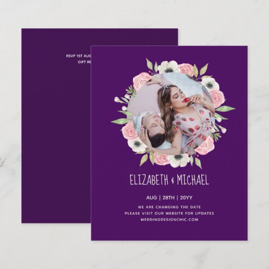 Naturliebhaber Hochzeit Foral Greenerie Rustic Boh (Vorne/Hinten)