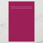 Naturliebhaber Hochzeit Foral Greenerie Rustic Boh (Rückseite)