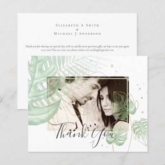 Naturliebhaber Hochzeit Foral Greenerie Rustic Boh (Vorne/Hinten)