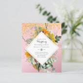 Naturliebhaber Hochzeit Foral Greenerie Rustic Boh (Stehend Vorderseite)