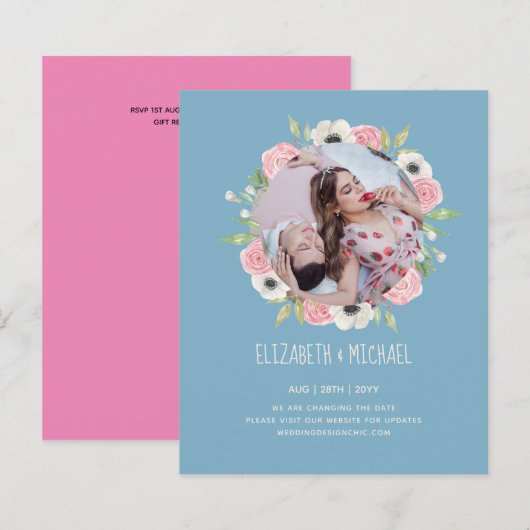 Naturliebhaber Hochzeit Foral Greenerie Rustic Boh (Vorne/Hinten)