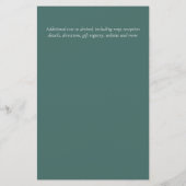 Naturliebhaber Hochzeit Foral Greenerie Rustic Boh (Rückseite)