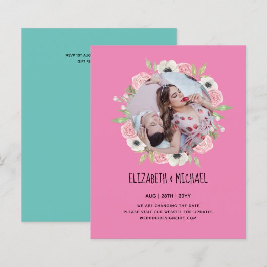 Naturliebhaber Hochzeit Foral Greenerie Rustic Boh (Vorne/Hinten)