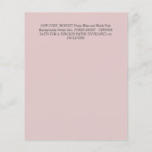 Naturliebhaber Hochzeit Foral Greenerie Rustic Boh Flyer (Hinten)