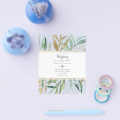 Naturliebhaber Hochzeit Foral Greenerie Rustic Boh Flyer (Einzeln)