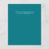 Naturliebhaber Hochzeit Foral Greenerie Rustic Boh Flyer (Hinten)