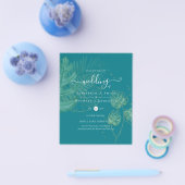 Naturliebhaber Hochzeit Foral Greenerie Rustic Boh Flyer (Einzeln)