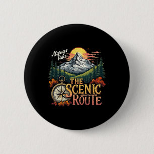Naturliebhaber Natur Wandern Bekleidung Uni-Erwach Button