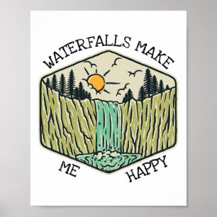 Naturliebhaber Wasserfall Liebhaber Wasserfall Glü Poster