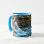 Naturmädchen mit leuchtendem Wasser stylischer Som Tasse (Vorderseite Links)