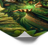 Naturmagierin: Verbindung zur Erde Poster (Ecke)