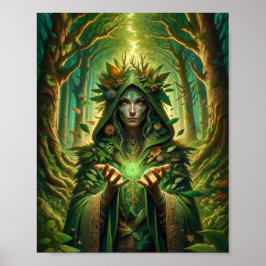 Naturmagierin: Verbindung zur Erde Poster