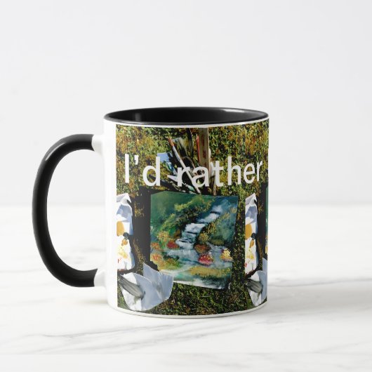 Naturmalerei im Hinterhof Tasse (Links)