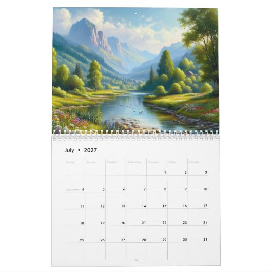 Naturmalerei Kalender (Jul 2027)