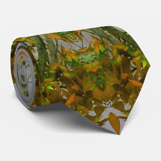 Naturmandala-Hals-Krawatte Krawatte (Gerollt)