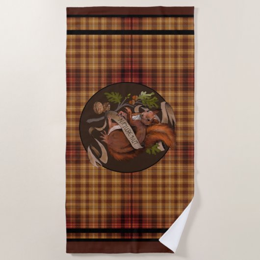 Naturmantel Eichhörnchen Strandtuch (Vorderseite)