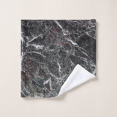 Naturmarmorstein in Grautönen Badhandtuch Set (Waschlappen)