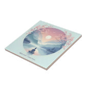 Naturmeditation Kunst Fliese (Seite)