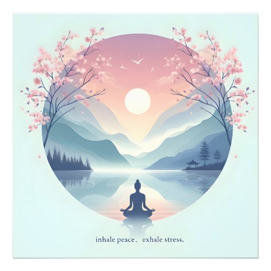 Naturmeditation Kunst Fotodruck (Vorne)