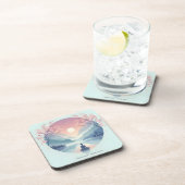 Naturmeditation Kunst Getränkeuntersetzer (Rechte Seite)