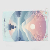 Naturmeditation Kunst Golfhandtuch (Horizontal)