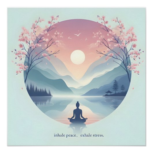 Naturmeditation Kunst Poster (Vorderseite)