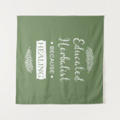 Naturmedizin mit erzieherischem Kräuteranbau Wandteppich (Vorderseite (Horizontal))