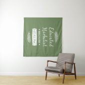 Naturmedizin mit erzieherischem Kräuteranbau Wandteppich (Beispiel (Horizontal))