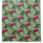 Naturmuster der Roten Dragonfly Duschvorhang (Vorderseite)