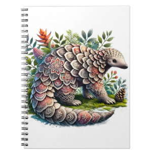 Naturmuster - Dschungel Pangolin Notizblock
