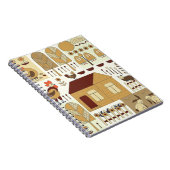 Naturmuster, Grundgerüst, Gartenarbeit. Zaun Notizblock (Rechte Seite)