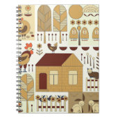 Naturmuster, Grundgerüst, Gartenarbeit. Zaun Notizblock (Vorderseite)