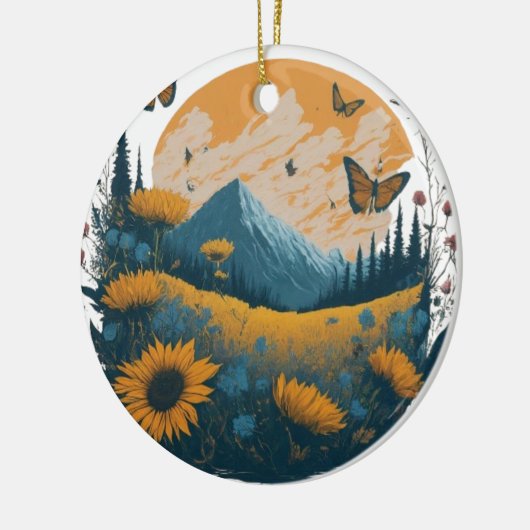 Naturnähe Keramik Ornament (Links)