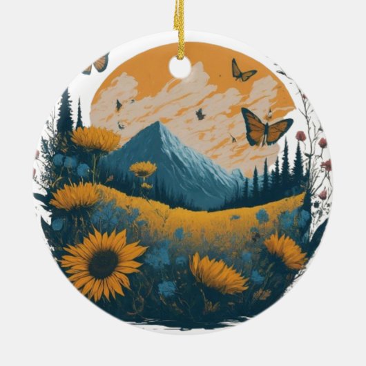 Naturnähe Keramik Ornament (Hinten)