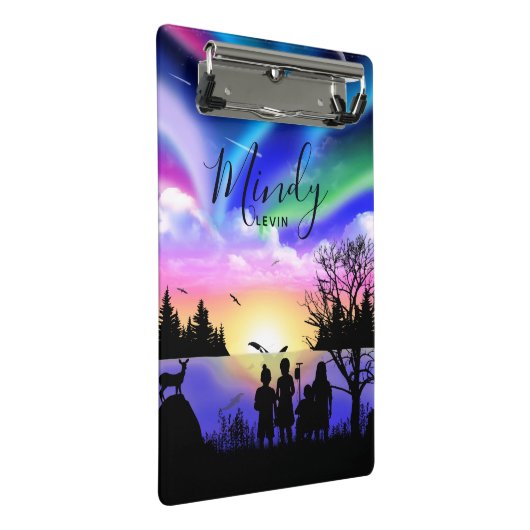 Naturnähe Mini Klemmbrett (Schrägansicht)