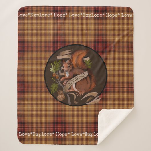 NaturNut Squirrel Sherpa Blanket Sherpadecke (Vorderseite)