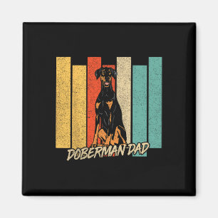 Naturohrdoberman Hunde Vater Hundebesitzer Tag der Magnet