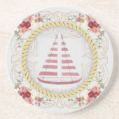 Naturol Sailboat & Floral Roseate Untersetzer (Vorne)