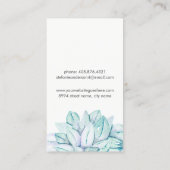 Naturopath-Visitenkarte Visitenkarte (Rückseite)