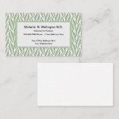 Naturopathic Arzt-Natur inspiriert Visitenkarte (Vorne/Hinten)