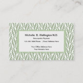 Naturopathic Arzt-Natur inspiriert Visitenkarte (Vorderseite)