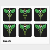 Naturopathischer Caduceus Sticker (Blatt)