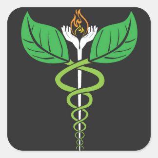 Naturopathischer Caduceus Sticker