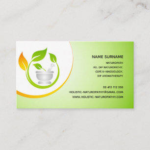 Naturopathy, holistisches Heilen, Aromatherapie Terminkarte