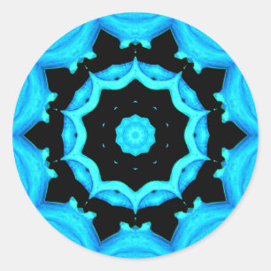 NATUROZEAN BLAUE RUNDER AUFKLEBER