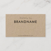 Naturpapier Premium Kraft, QR-Code-Visitenkarte Visitenkarte (Vorderseite)